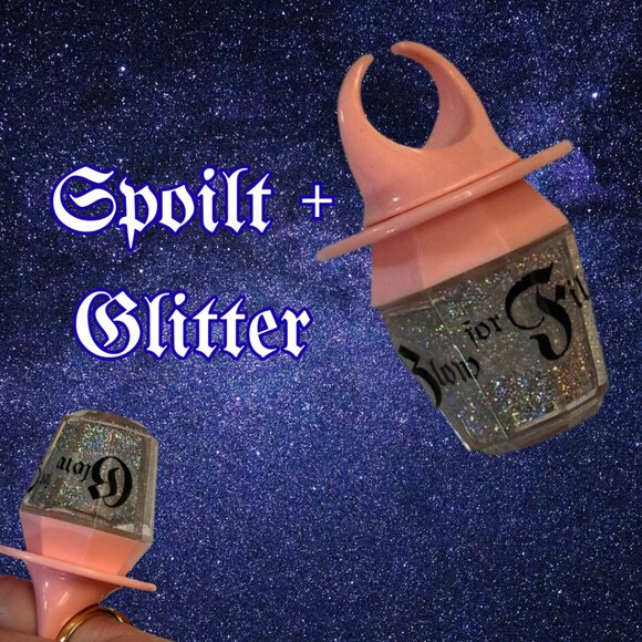 SPOILT Lip Gloss – Clear or Glitter – Tube/Ring Options - Picture 3 of 7